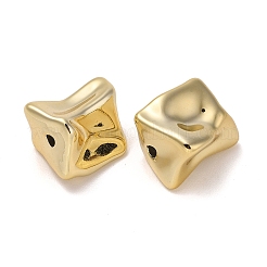 CCBプラスチックビーズ  ナゲット  ゴールドカラー  20.5x18.5x12mm  穴：2.3mm&nbsp;CCB-B003-12G