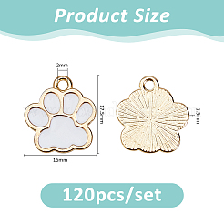 120Pcs Alloy Enamel Pendants&nbsp;ENAM-FH0001-95B