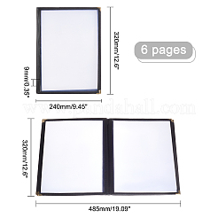 A4 Plastic Menu Book Protector&nbsp;AJEW-WH0237-10