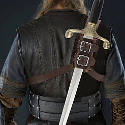 PU Leather Sword Holster Sword Back Sheath for Medieval Renaissance Cosplay Props&nbsp;AJEW-WH0248-583