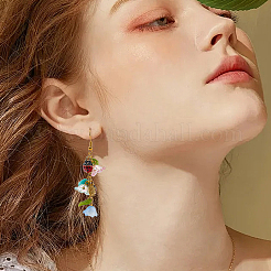 60色の合成サンゴ染めリーフチャーム2個  ミックスカラー  11x7x2.5mm  穴：1.2mm  30個/カラー&nbsp;CORA-SC0001-22