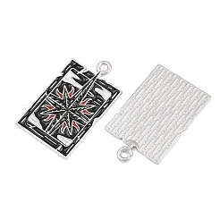 Alloy with Black Enamel Pendants&nbsp;AL-CBA2919-02P-08