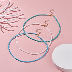 3Pcs Glass Seed Beaded Necklaces Set&nbsp;NJEW-JN03827-03
