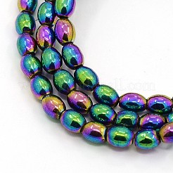Trendy Unisex Magnetic Synthetic Hematite Barrel Beaded Necklaces&nbsp;NJEW-O011-01C