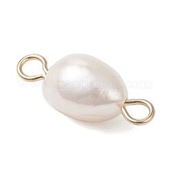 2Pcs 2 Colors Natural Pearl Potato Links Connector Charms&nbsp;PALLOY-JF04805