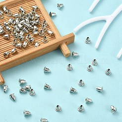 鉄弾丸ピアスキャッチ  ピアスバックキャッチ  プラチナ  6x5mm  穴：1mm&nbsp;IFIN-YW0001-71P