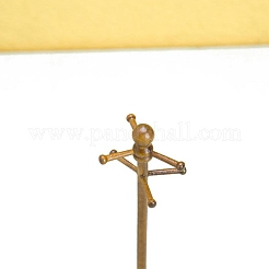 木製コートハンガーミニチュア装飾品  マイクロランドスケープホームドールハウスアクセサリー  小道具の装飾のふりをする  ゴールデンロッド  140mm&nbsp;PW-WG4DDD9-01