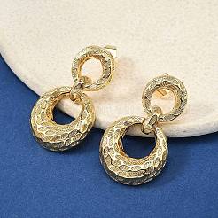 Brass Dangle Stud Earrings&nbsp;EJEW-F389-16B-G