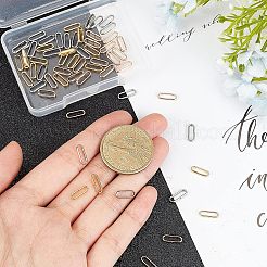 60個3色304ステンレススチールクイックリンクコネクター  フレームコネクター  オーバル  ミックスカラー  10x3.5x2mm  20個/カラー&nbsp;STAS-UN0023-29