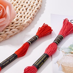 クロスステッチ・フロス・ポリエステル447色刺繍  DIY手作り糸縫い  アートクラフトツール  ミックスカラー  1mm  約8.74ヤード（8m）/かせ  447セット/セット&nbsp;OCOR-WH0012-B01-B