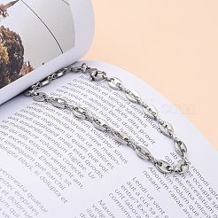 Tarnish Resistant 304 Stainless Steel Coffee Bean Chain Bracelets&nbsp;BJEW-JB05495