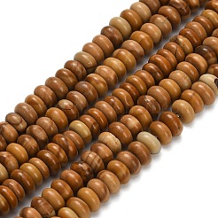 Natural Wood Lace Stone Wooden Jasper Beads Strands&nbsp;G-L635-A19-4x2mm