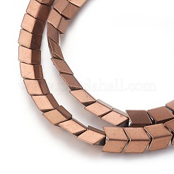 Electroplated Non-magnetic Synthetic Hematite Beads Strands&nbsp;G-P392-E04