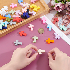 40Pcs 20 Colors Food Grade Eco-Friendly Silicone Focal Beads&nbsp;SIL-ME0001-14
