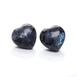 Natural Larvikite Heart Love Palm Worry Stone&nbsp;G-I274-46D