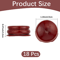 18Pcs Wood Decoration Accessories Display Bases for Gemstone&nbsp;DJEW-CN0001-55