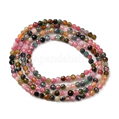 Natural Multicolor Tourmaline Beads Strands&nbsp;G-D320-A02-2mm