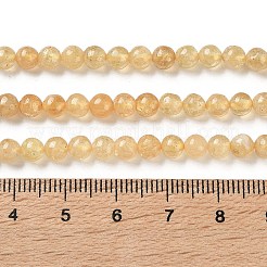 Natural Yellow Garnet Beads Strands&nbsp;G-Z129-C01-5mm-02