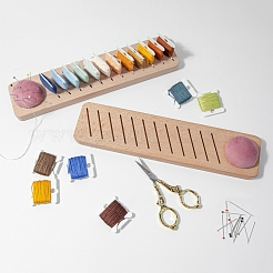 Wood Bobbin Rack for Embroidery Floss&nbsp;PW-WG72335-01