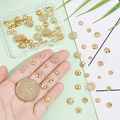 100Pcs 10 Styles 304 Stainless Steel Bead Caps&nbsp;STAS-UN0042-73