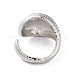 Rack Plating Brass Cuff Rings&nbsp;RJEW-D025-01P