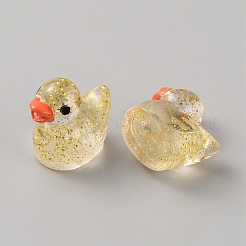 Mini Resin Sequins Duck Home Display Decorations&nbsp;RESI-SZC0004-06G