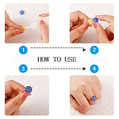 DIY Flat Round Ring Making Kits&nbsp;DIY-SZ0007-80