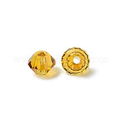 プレシオサ®クリスタルビーズ  チェコクリスタル  双円錐形(451 69 302 ロンデル)  トパーズ 10070 個  3mm  穴：0.8mm&nbsp;Y-PRC-BA3-10070