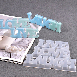 Word Love & Laugh Silicone Molds Kits&nbsp;DIY-OC0003-12