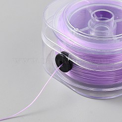 90mの平らな弾性クリスタルストリング  パープル  0.8mm  約98.43ヤード（90m）/ pc&nbsp;EW-WH0025-001A