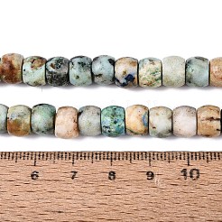 天然クリソコラとラピスラズリビーズ連売り  バレル  8~8.5x5.5~6mm  穴：0.8~1mm  約61~66個/連  14.76~15.16インチ（37.5~38.5cm）&nbsp;G-Q616-02A-03