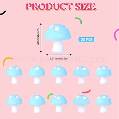 20Pcs Mushroom Silicone Focal Beads&nbsp;JX901I