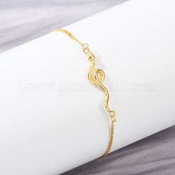 925 Sterling Silver Link Bracelets&nbsp;BJEW-D320-02G