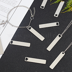 24Pcs 4 Style Stainless Steel Big Pendants&nbsp;STAS-AR0001-15