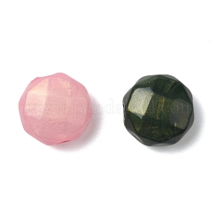 プラスチックアクリルビーズ  多面カット  フラットラウンド  11x6.5mm  穴：2mm&nbsp;OACR-I014-05B