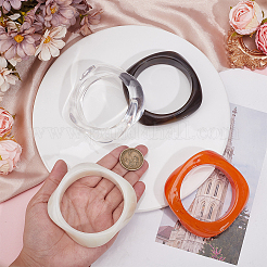 4Pcs 4 Colors Acrylic Bangles&nbsp;BJEW-HY0002-68