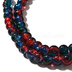 Crackle Glass Beads Strands&nbsp;X-CCG-C002-6mm-10