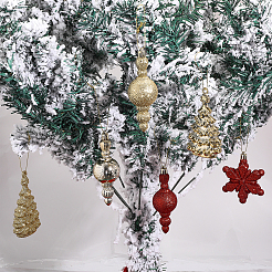 30Pcs 10 Style Christmas Theme Plastic Pendant Decorations&nbsp;AJEW-GL0001-68
