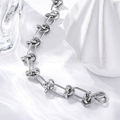 Tarnish Resistant 304 Stainless Steel Link Chain Bracelets&nbsp;X-BJEW-Z011-09P