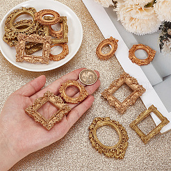 15Pcs 5 Styles Resin Photo Frame&nbsp;AJEW-HY0003-54A