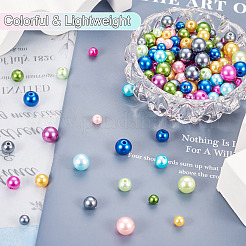 540Pcs 27 Style Spray Painted ABS Plastic Imitation Pearl Beads&nbsp;OACR-TA0001-18