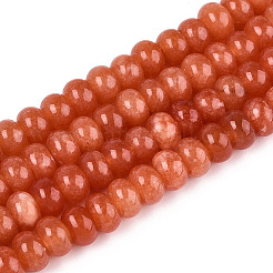 Dyed Natural White Jade Beads Strands&nbsp;G-T139-59A-06