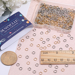 400Pcs 2 Colors 304 Stainless Steel Split Rings&nbsp;STAS-SC0005-99