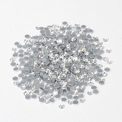 ガラスホットフィックスラインストーン  グレードAA  フラットバック＆多面  半円  クリスタル  ss10  2.7~2.8mm  約1440個/袋&nbsp;RGLA-A019-SS10-001
