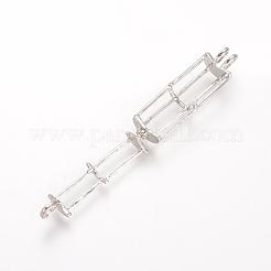 合金アロマペンダント  ケージペンダント  コラム  プラチナ  41x11.5x9mm  穴：3.5x4.5mm  インナー対策：29x8.5mm&nbsp;PALLOY-S062-35P