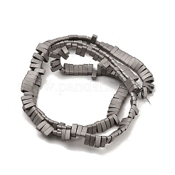 Electroplated Frosted Non-magnetic Synthetic Hematite Beads Strands&nbsp;G-G089-A01-09