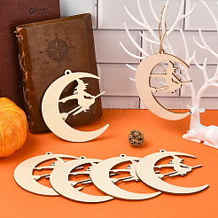Unfinished Blank MDF Pendants Set for Painting Arts&nbsp;WOOD-WH20008-13K