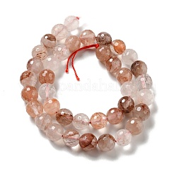 Natural Hematoid Quartz/Ferruginous Quartz Beads Strands&nbsp;G-E571-33C