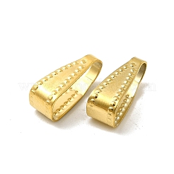 304ステンレススチールスナップオンベイル  ゴールドカラー  11x4x4.5mm  穴：10.5x4mm&nbsp;STAS-P319-17G