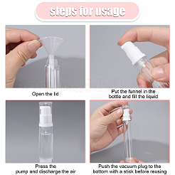 6Pcs Plastic Sample Perfume Spray Bottles&nbsp;MRMJ-GL0001-15